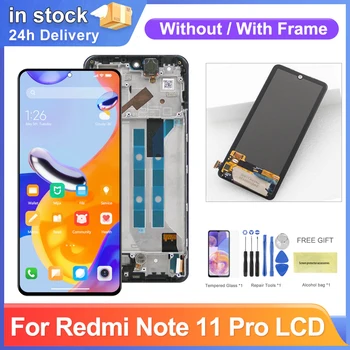 Écran Super AMOLED de Remplacement pour Xiaomi Redmi Note 11 Pro 2201116TG Lcd Affichage Numérique de l'Écran Tactile pour Redmi Note 11 Pro 5G