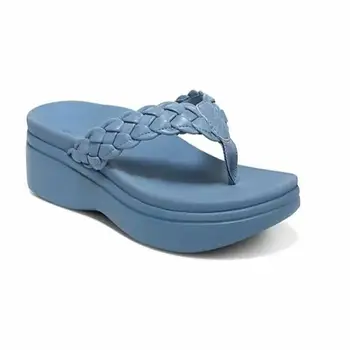 Été nouvelle Fleur Femmes Sandales Ligne de la Voiture de la Non-dérapant Chaussures de Plage Grande Taille Flip Flops Cales Sandales Confortables de Femmes 44